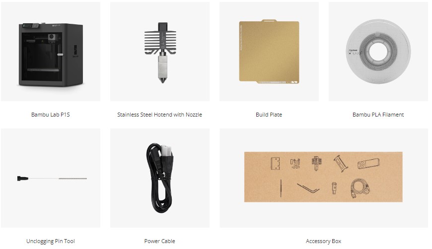 Bambu Lab P1S Combo Yüksek Hızlı 3D Yazıcı - Robot Sepeti